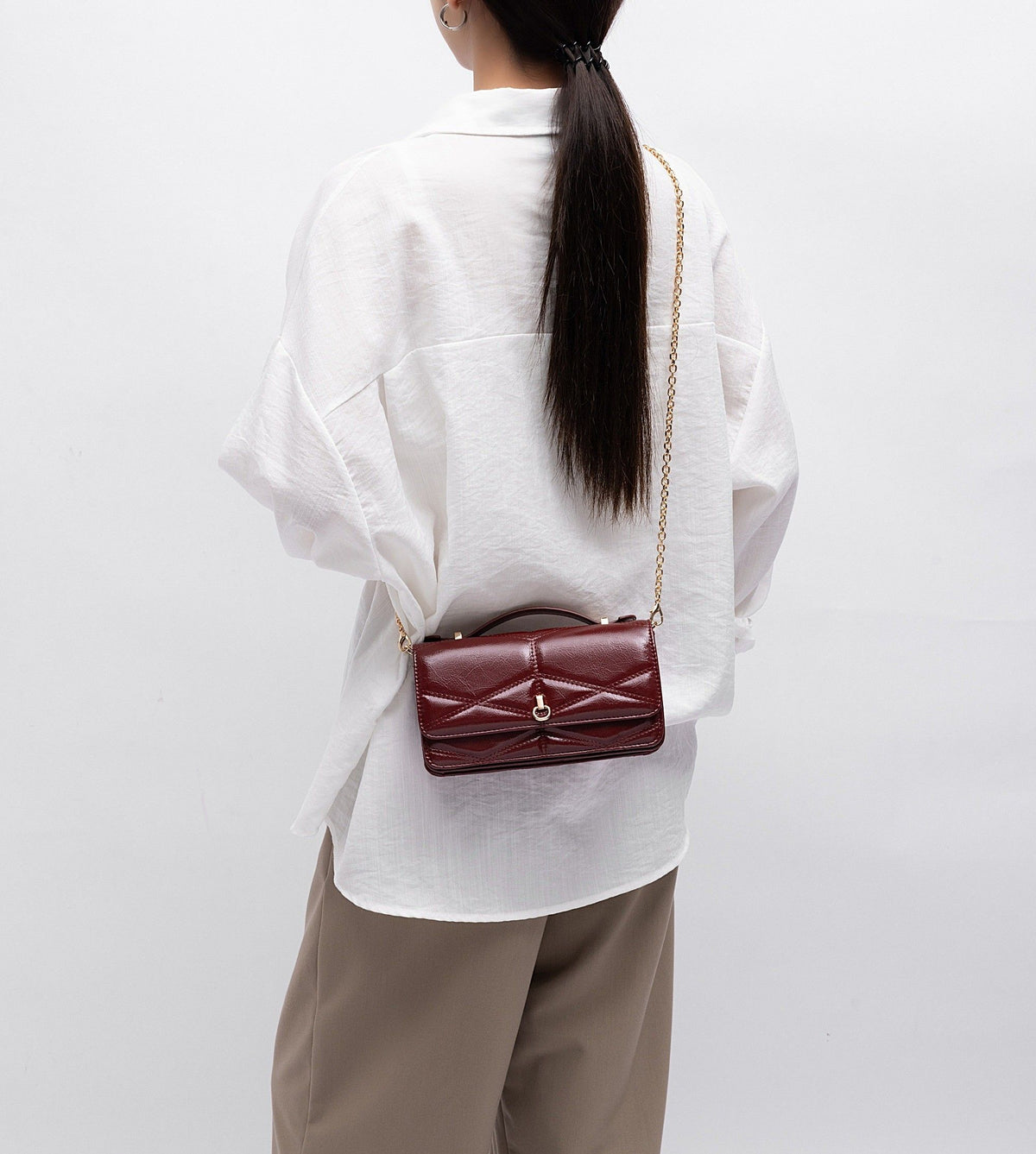 MKF Collection Suzanne Shoulder Crossbody Bag - Wine