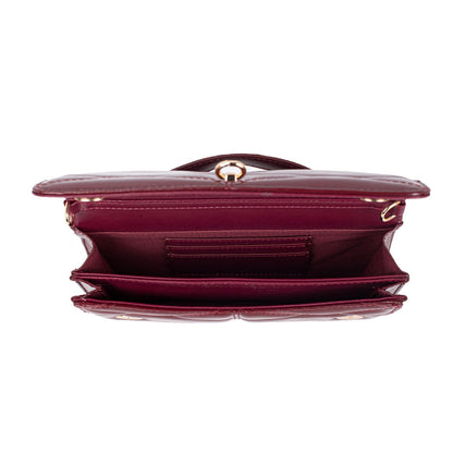 MKF Collection Suzanne Shoulder Crossbody Bag - Wine