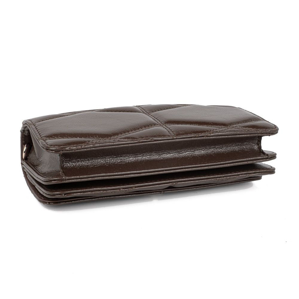 MKF Collection Suzanne Shoulder Crossbody Bag - Coffee