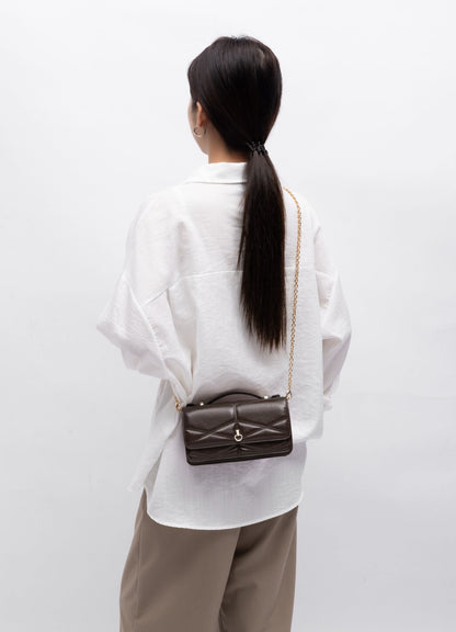 MKF Collection Suzanne Shoulder Crossbody Bag - Coffee