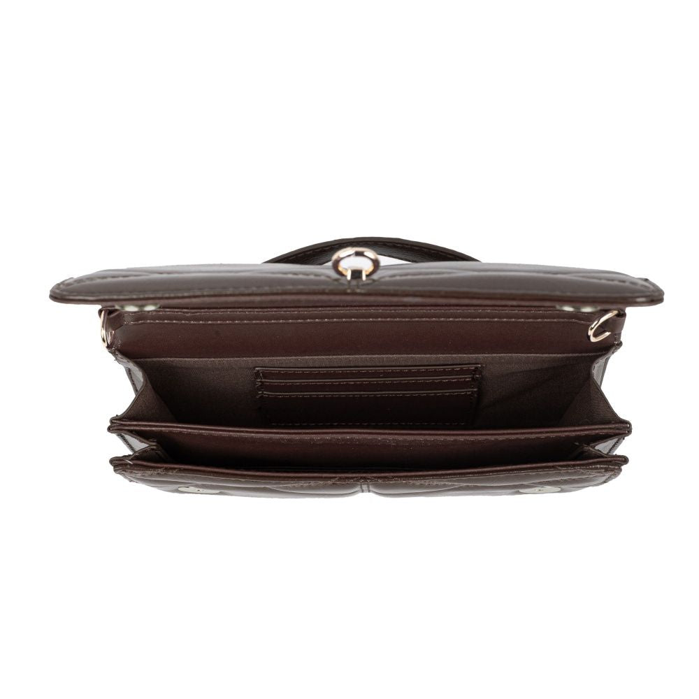 MKF Collection Suzanne Shoulder Crossbody Bag - Coffee