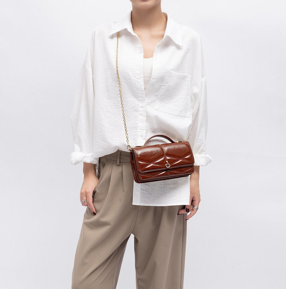 MKF Collection Suzanne Shoulder Crossbody Bag - Brown