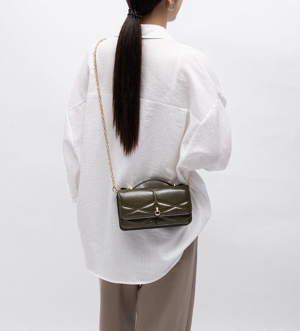MKF Collection Suzanne Shoulder Crossbody Bag - Olive