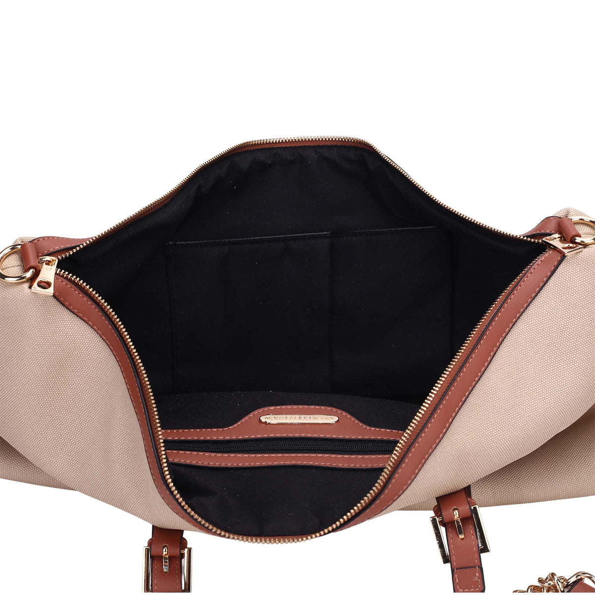 MKF Collection Zephyra Weekender Duffle Bag - Dark Beige