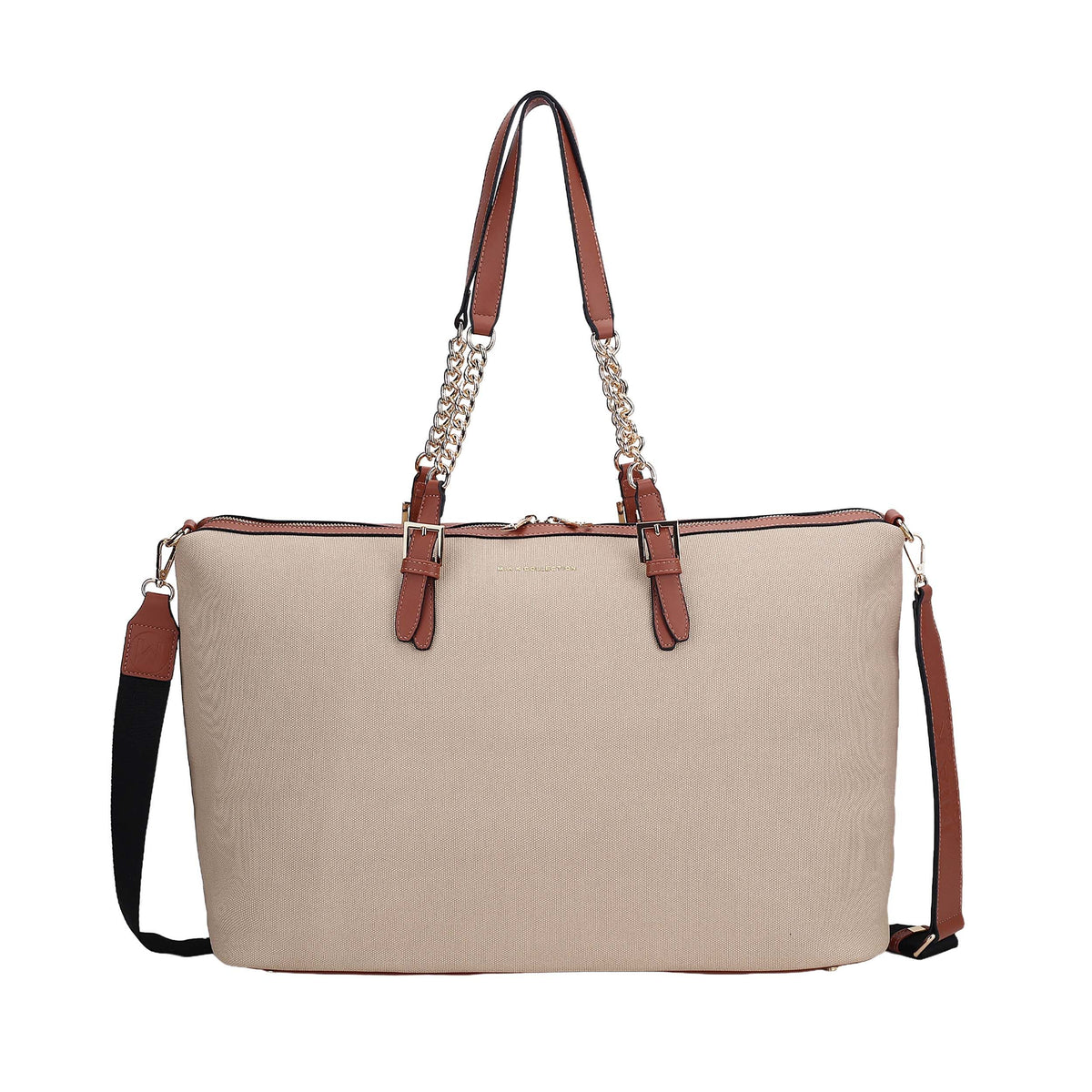 MKF Collection Zephyra Weekender Duffle Bag - Dark Beige