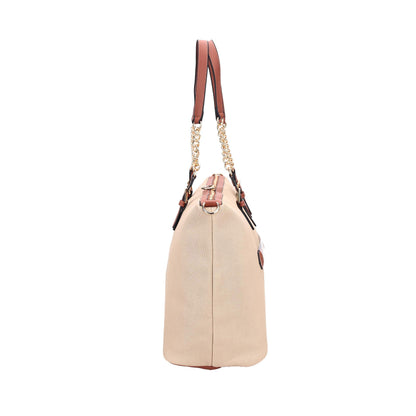 MKF Collection Zephyra Weekender Duffle Bag - Dark Beige