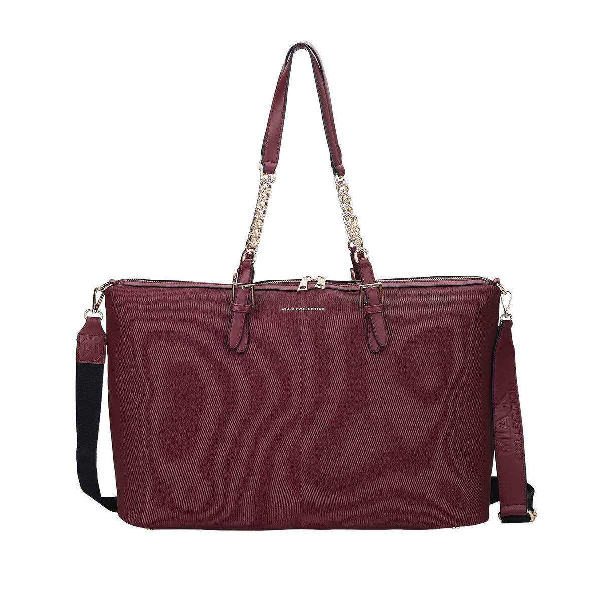 MKF Collection Zephyra Weekender Duffle Bag - Burgundy