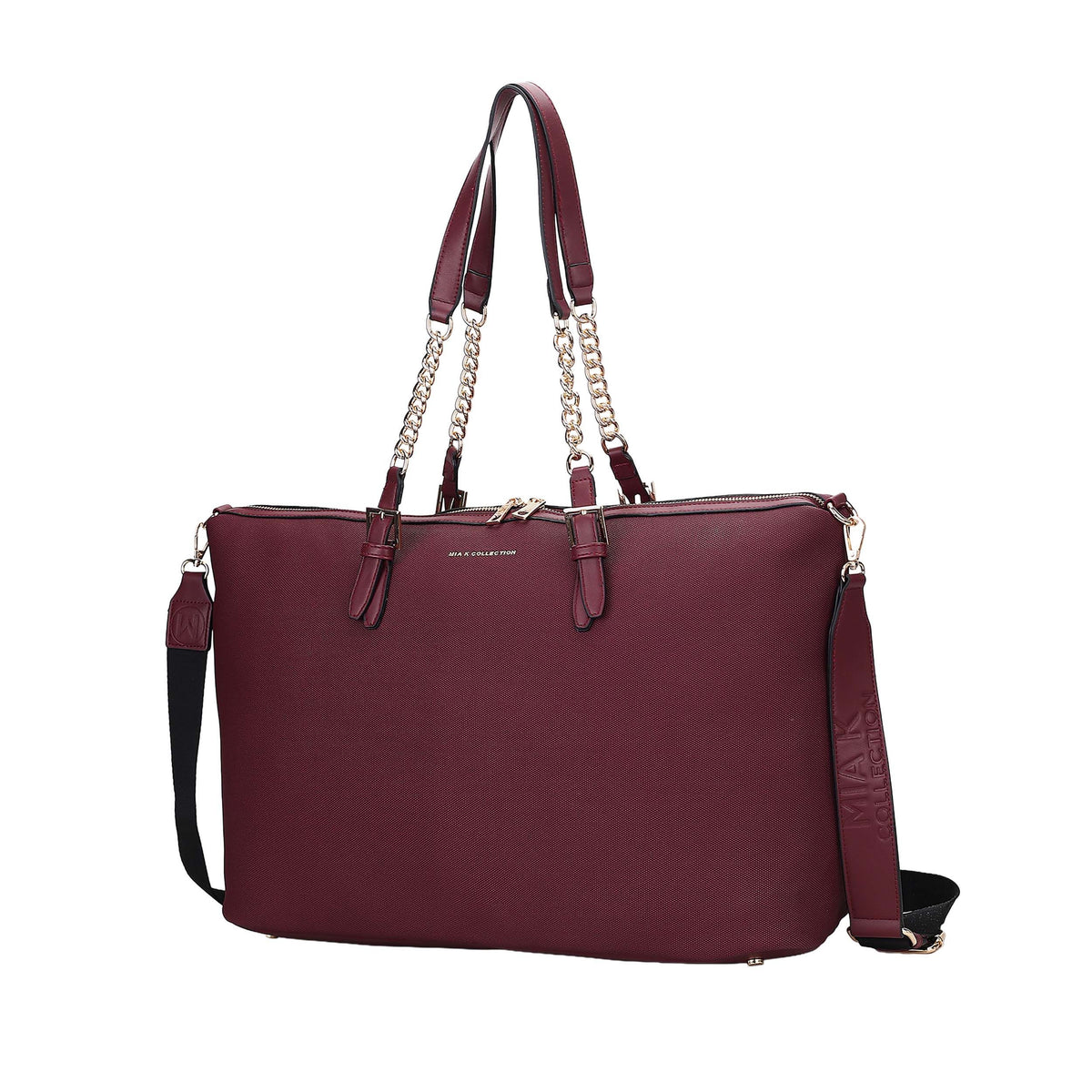 MKF Collection Zephyra Weekender Duffle Bag - Burgundy
