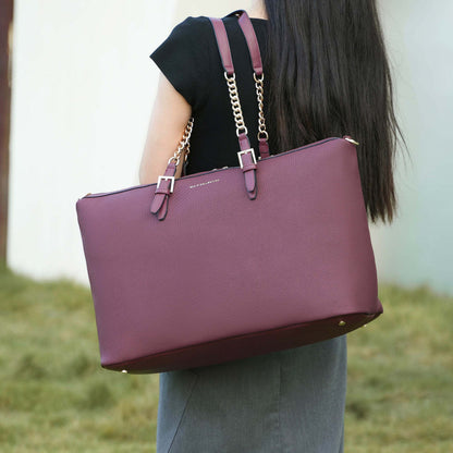 MKF Collection Zephyra Weekender Duffle Bag - Burgundy
