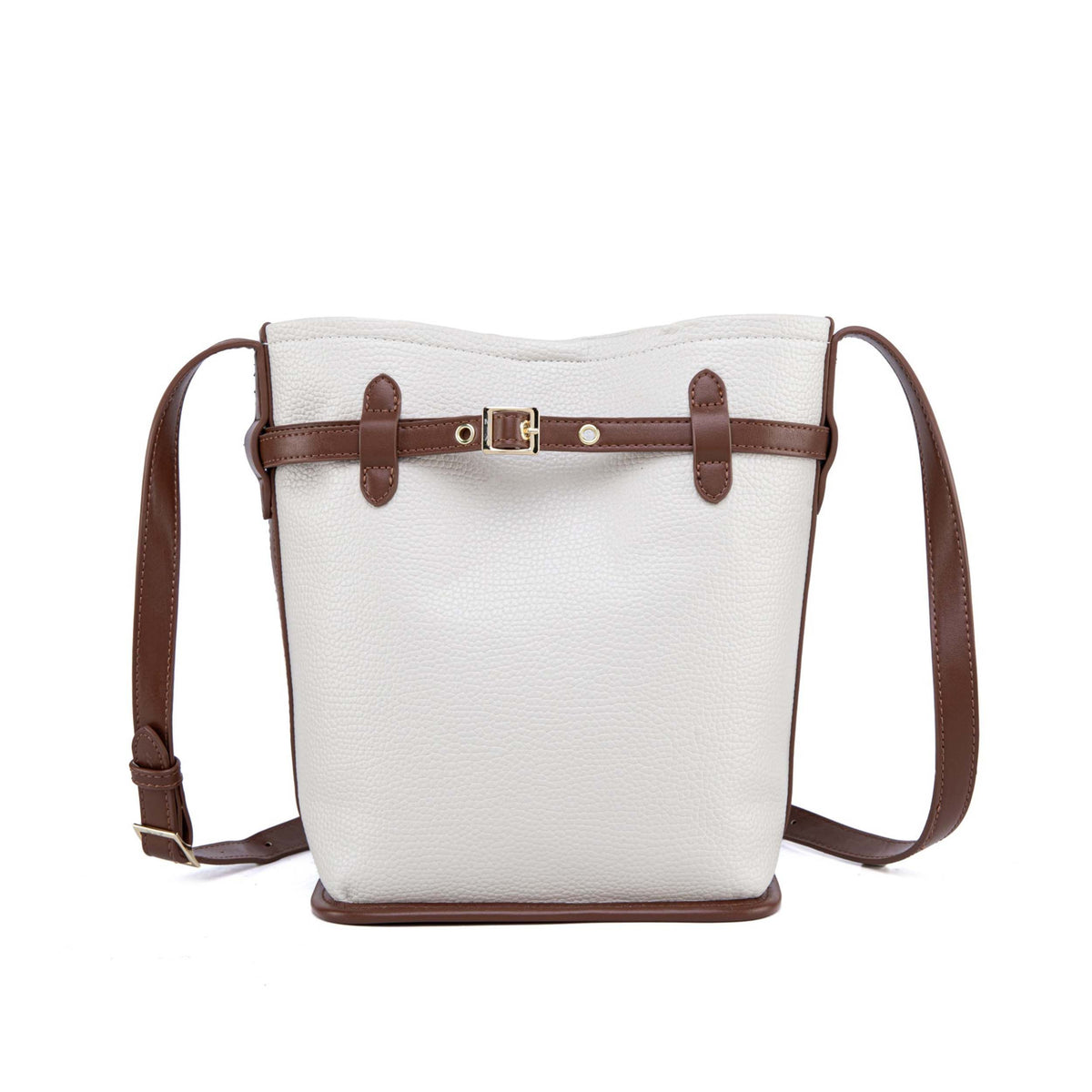 MKF Collection Odette 2-Piece Bucket Bag & Wallet - Beige