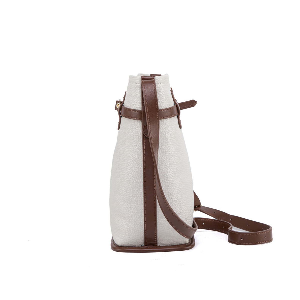 MKF Collection Odette 2-Piece Bucket Bag & Wallet - Beige