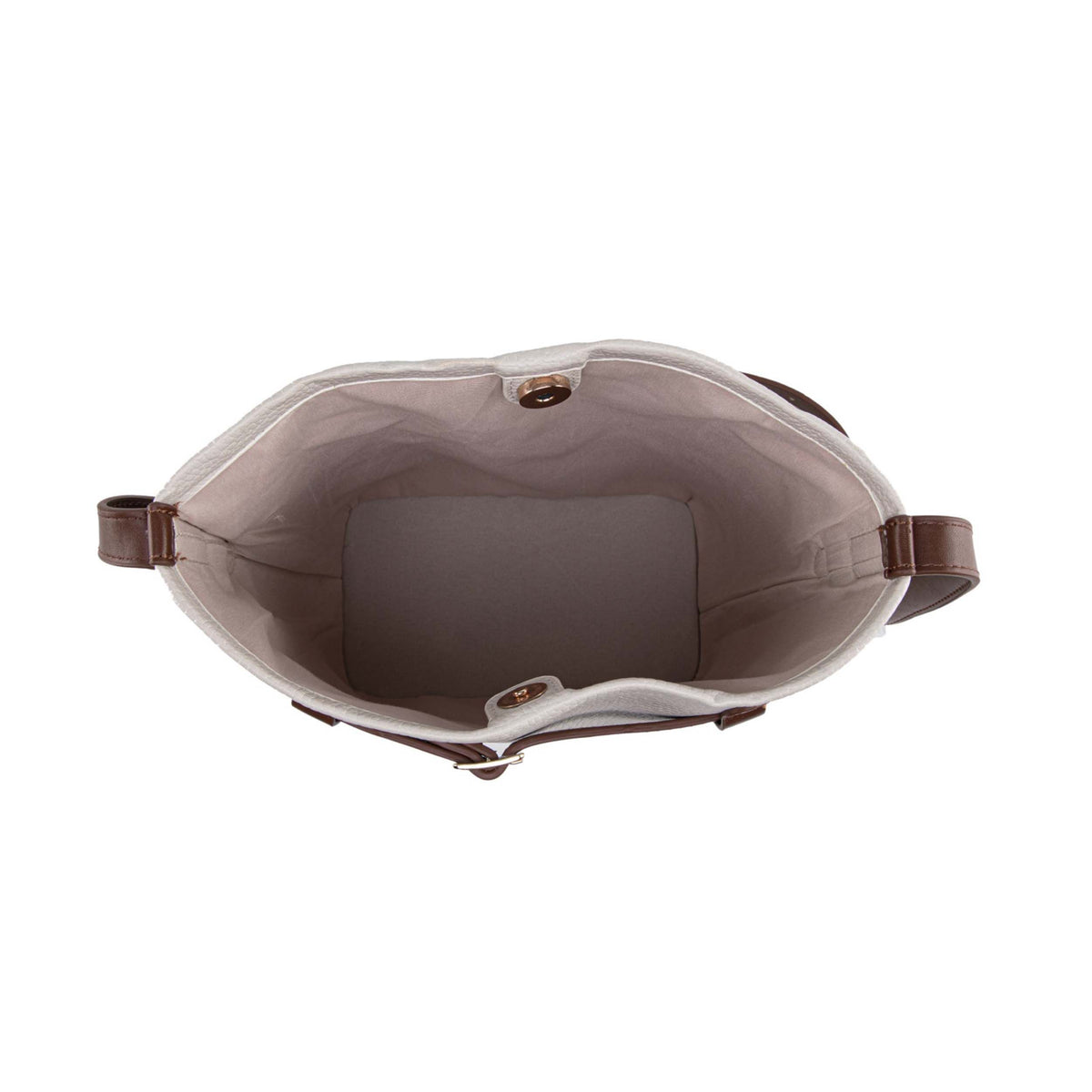 MKF Collection Odette 2-Piece Bucket Bag & Wallet - Beige