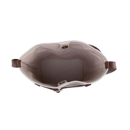 MKF Collection Odette 2-Piece Bucket Bag & Wallet - Beige