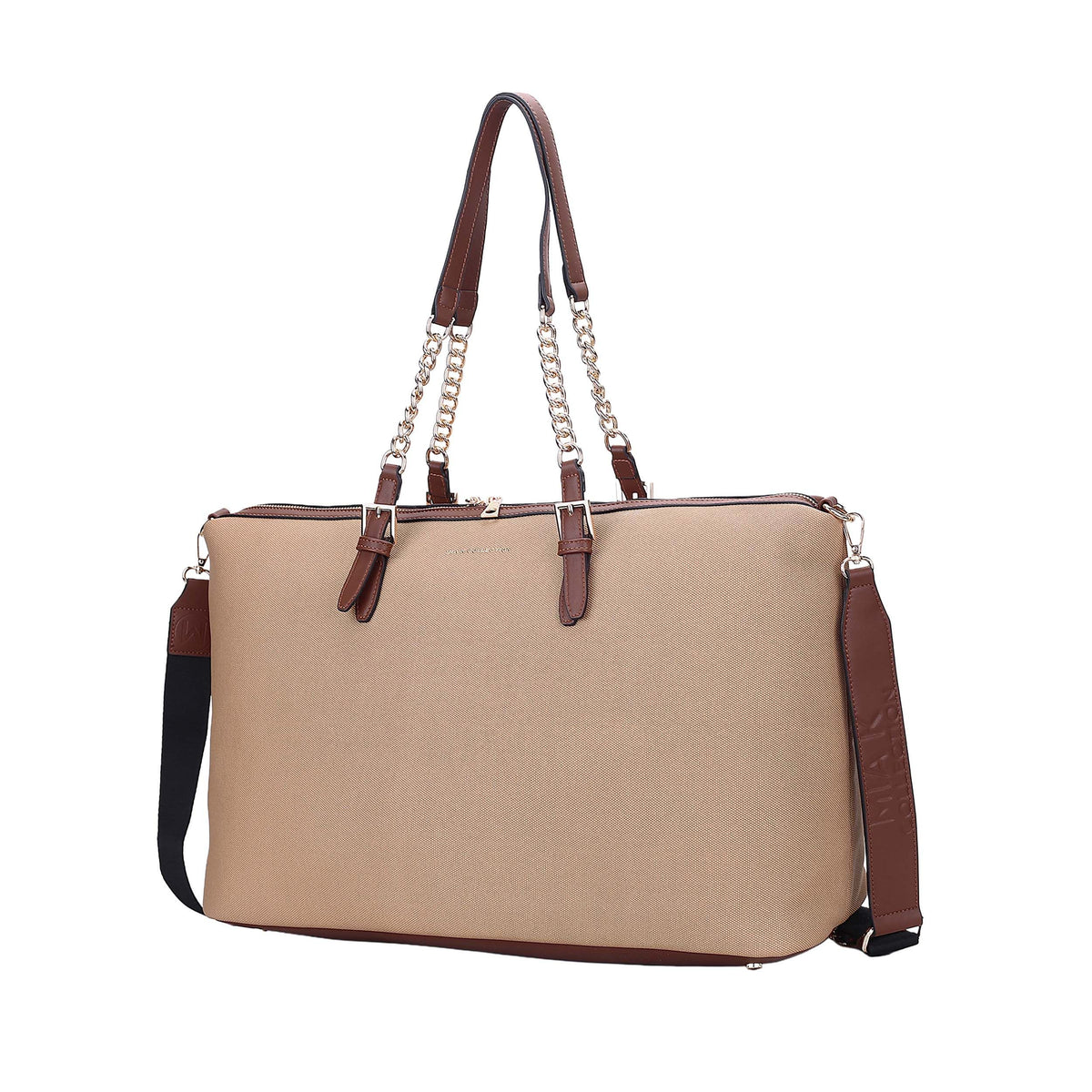 MKF Collection Zephyra Weekender Duffle Bag - Taupe