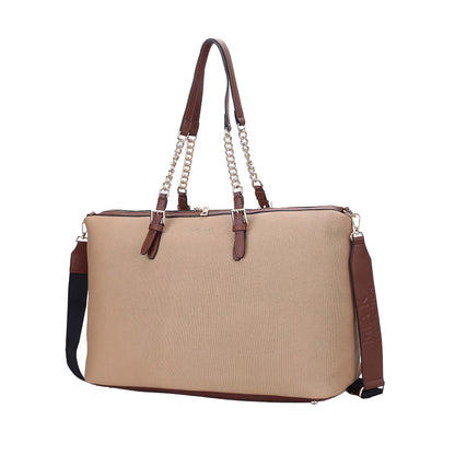 MKF Collection Zephyra Weekender Duffle Bag - Taupe