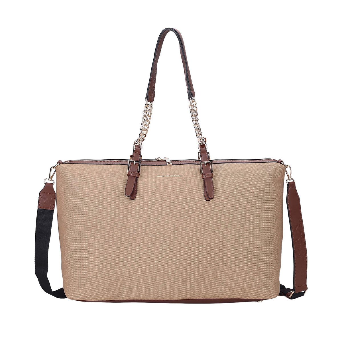 MKF Collection Zephyra Weekender Duffle Bag - Taupe