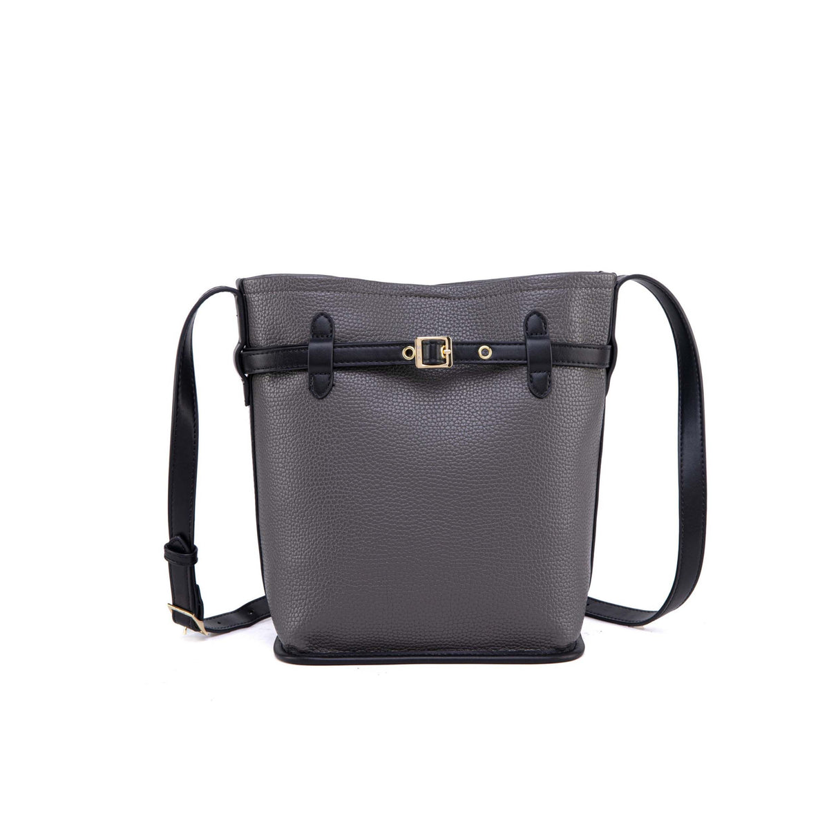 MKF Collection Odette 2-Piece Bucket Bag & Wallet - Charcoal