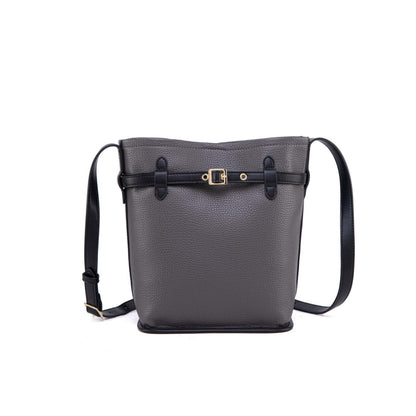 MKF Collection Odette 2-Piece Bucket Bag & Wallet - Charcoal