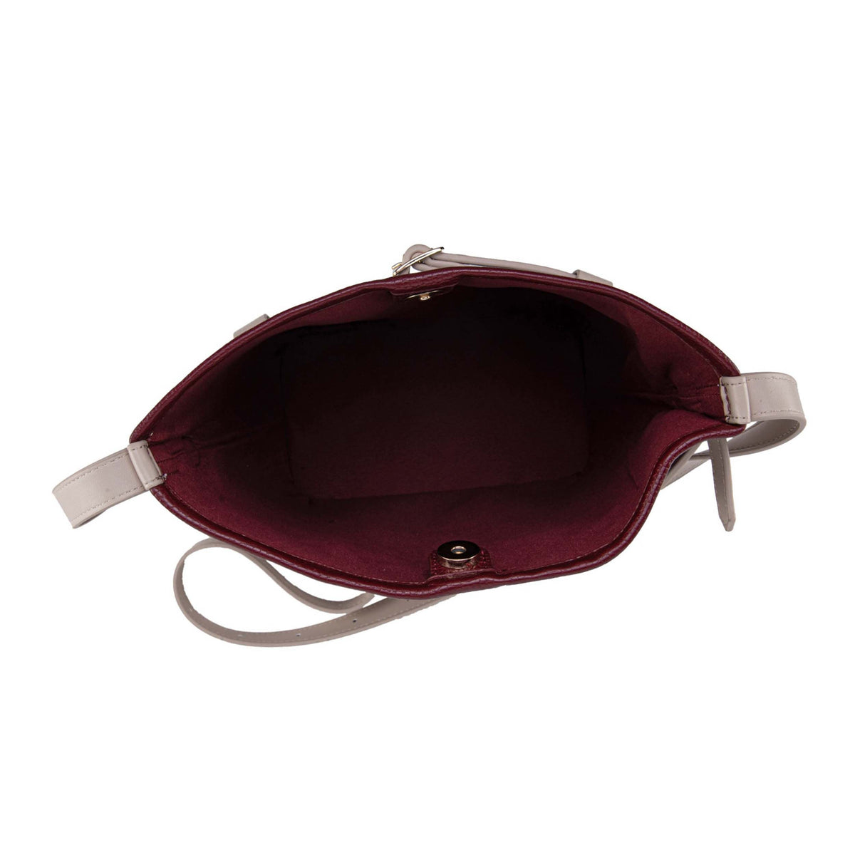 MKF Collection Odette 2-Piece Bucket Bag & Wallet - Burgundy