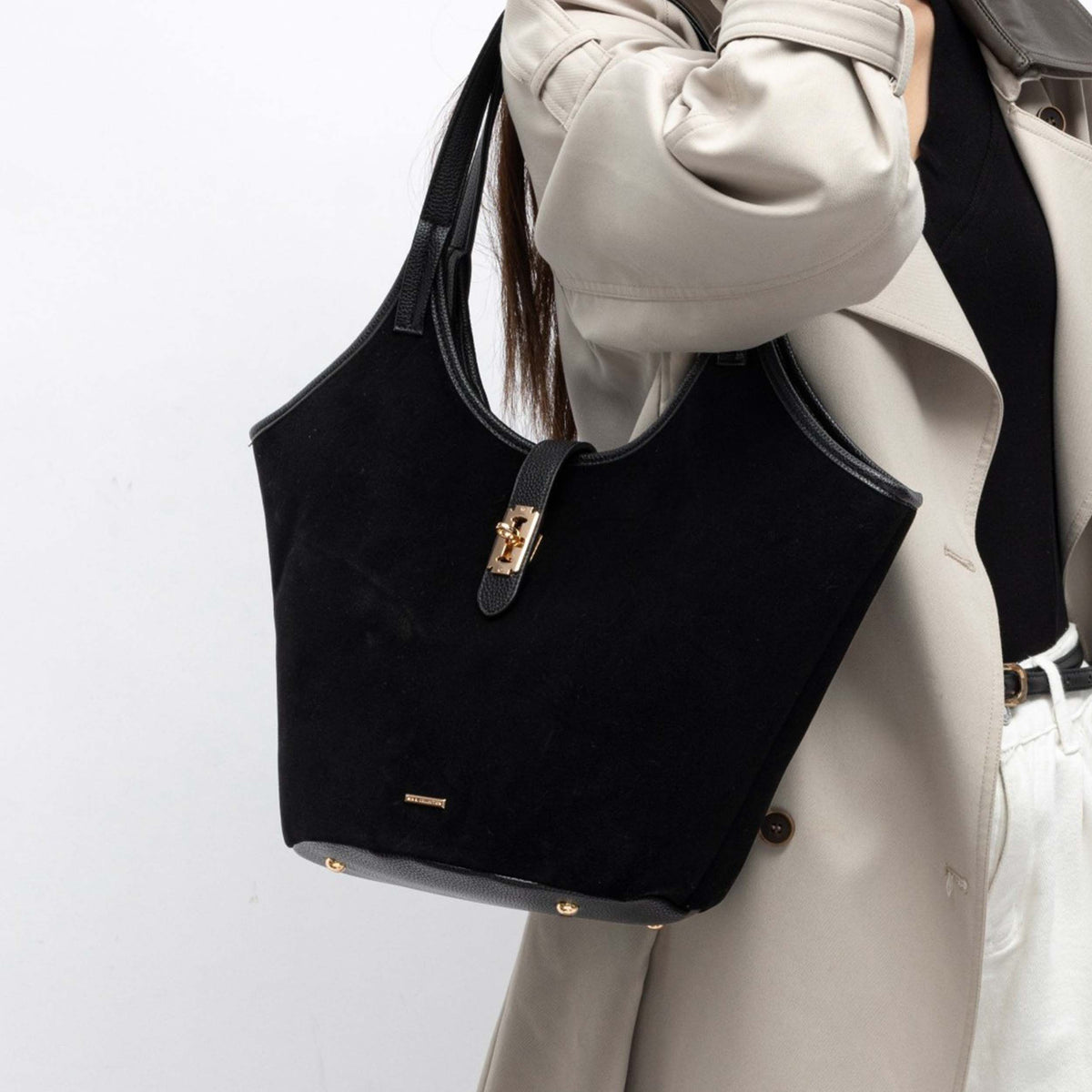 MKF Collection Joyce Shoulder Top Handle Bag - Black