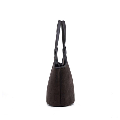 MKF Collection Joyce Shoulder Top Handle Bag - Charcoal