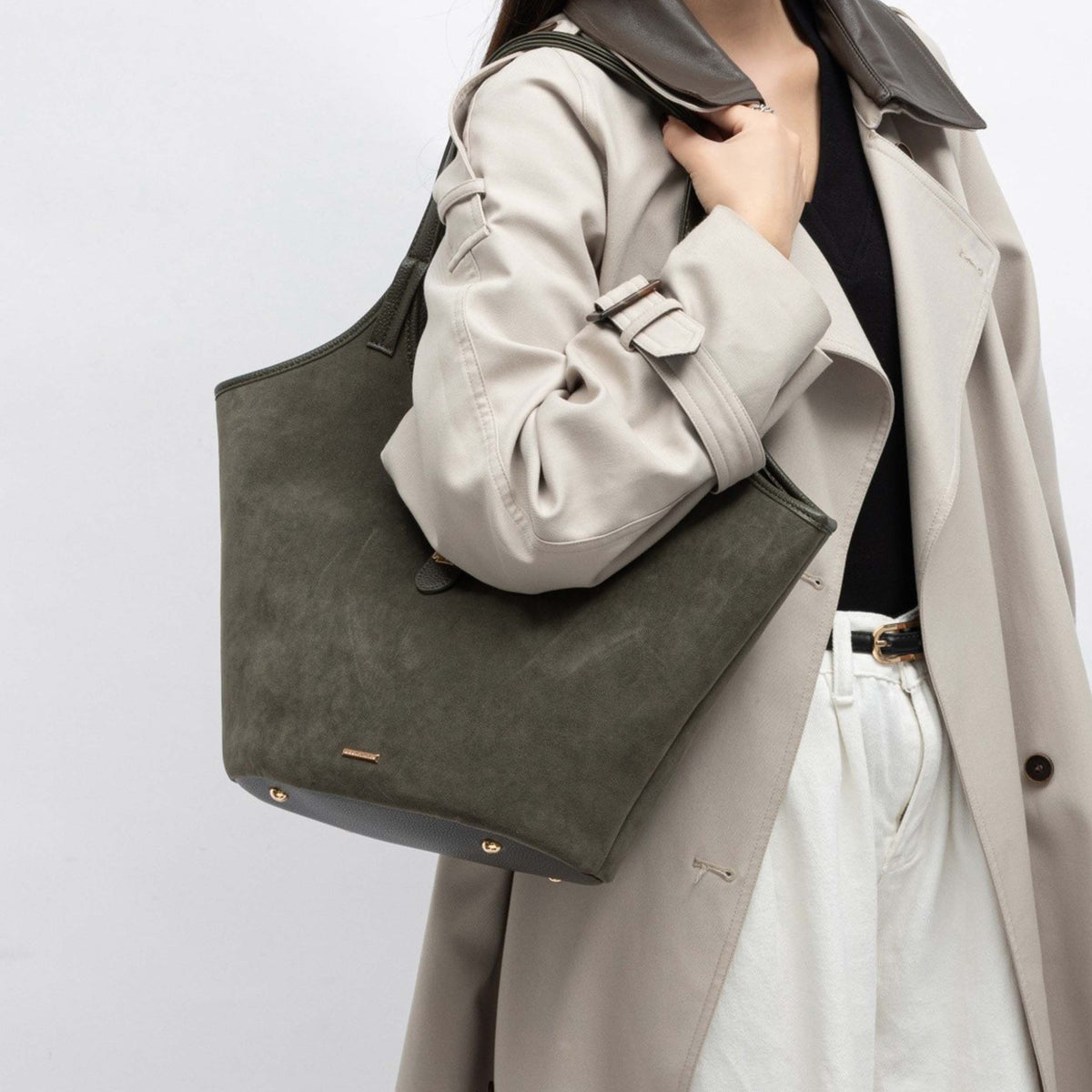MKF Collection Joyce Shoulder Top Handle Bag - Green