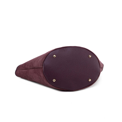 MKF Collection Joyce Shoulder Top Handle Bag - Burgundy