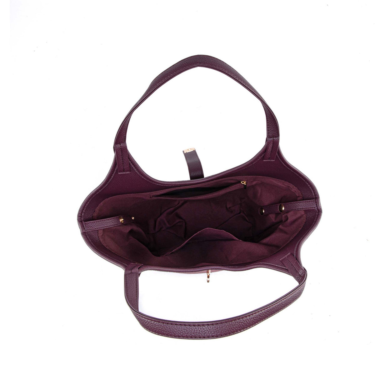 MKF Collection Joyce Shoulder Top Handle Bag - Burgundy