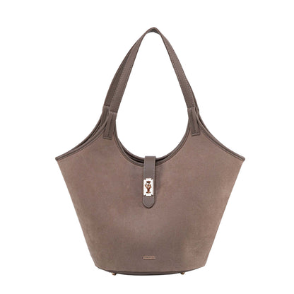 MKF Collection Joyce Shoulder Top Handle Bag - Taupe