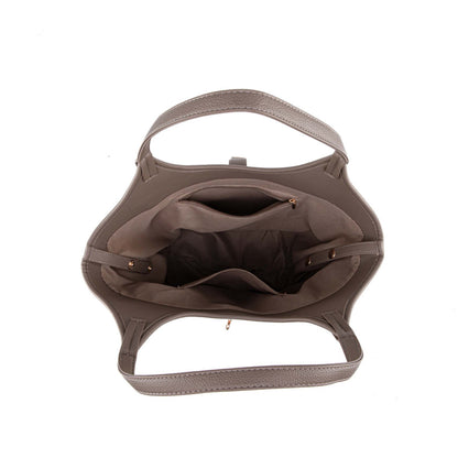 MKF Collection Joyce Shoulder Top Handle Bag - Taupe