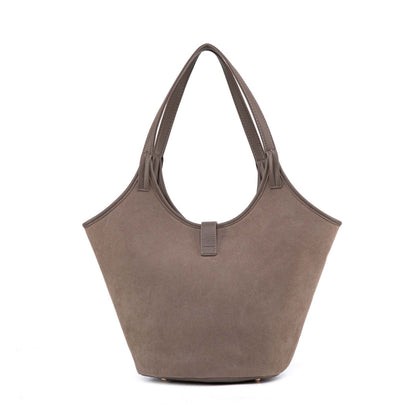 MKF Collection Joyce Shoulder Top Handle Bag - Taupe