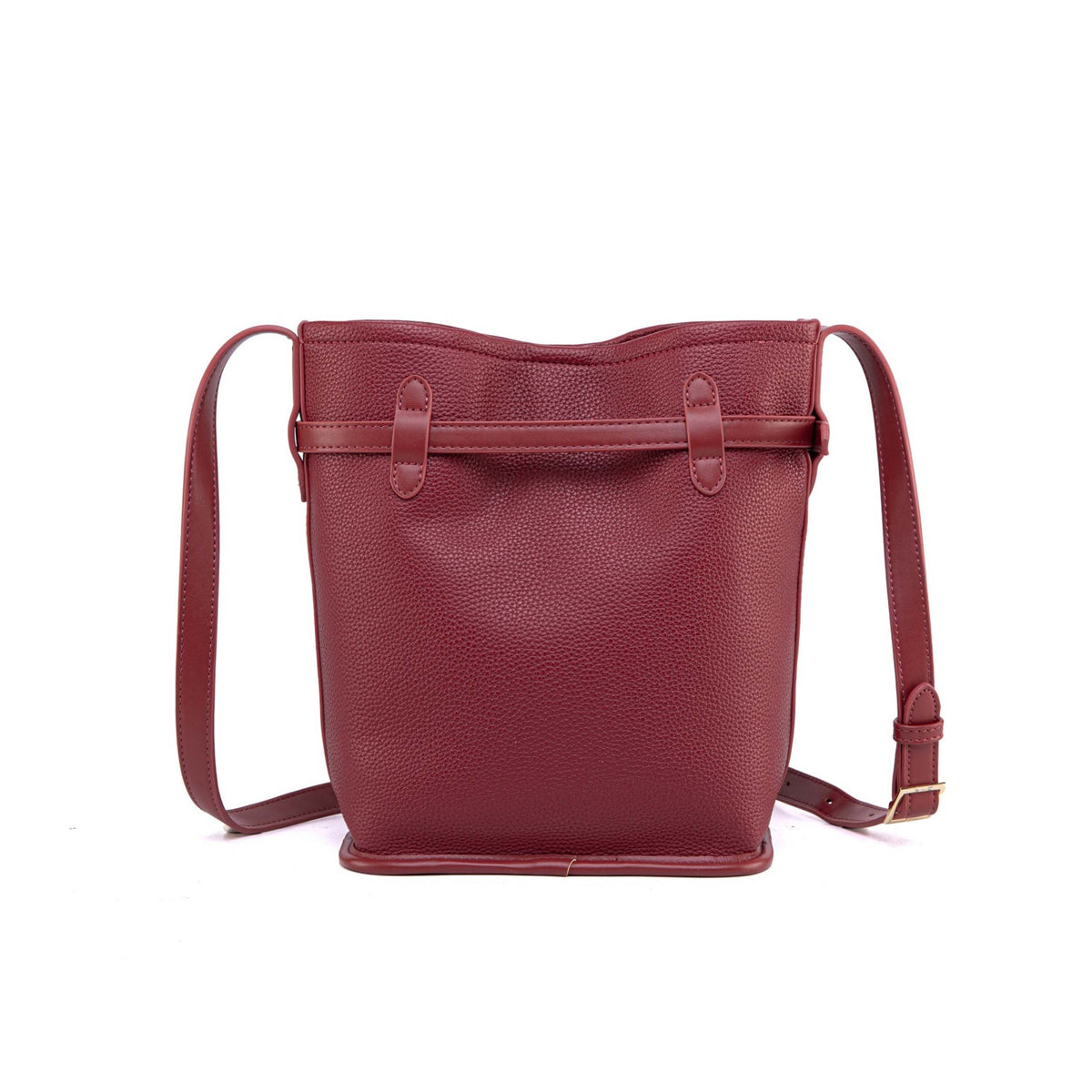 MKF Collection Odette 2-Piece Bucket Bag & Wallet - Burnt Orange
