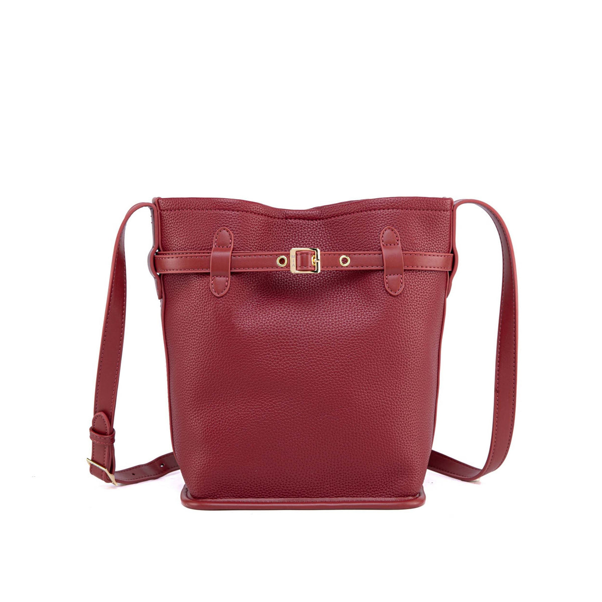 MKF Collection Odette 2-Piece Bucket Bag & Wallet - Burnt Orange
