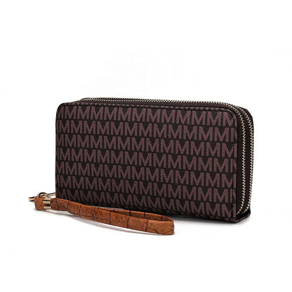 MKF Collection Noemy M Signature Wallet/Wristlet - Brown