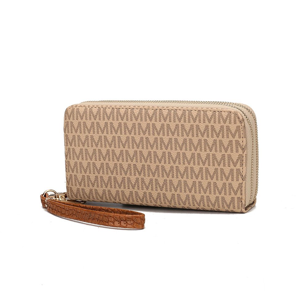 MKF Collection Noemy M Signature Wallet/Wristlet - Beige
