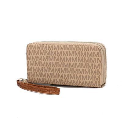 MKF Collection Noemy M Signature Wallet/Wristlet - Beige