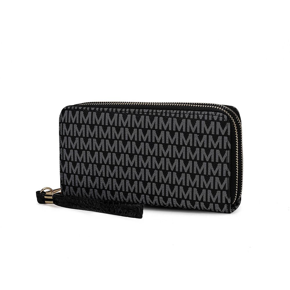 MKF Collection Noemy M Signature Wallet/Wristlet - Black