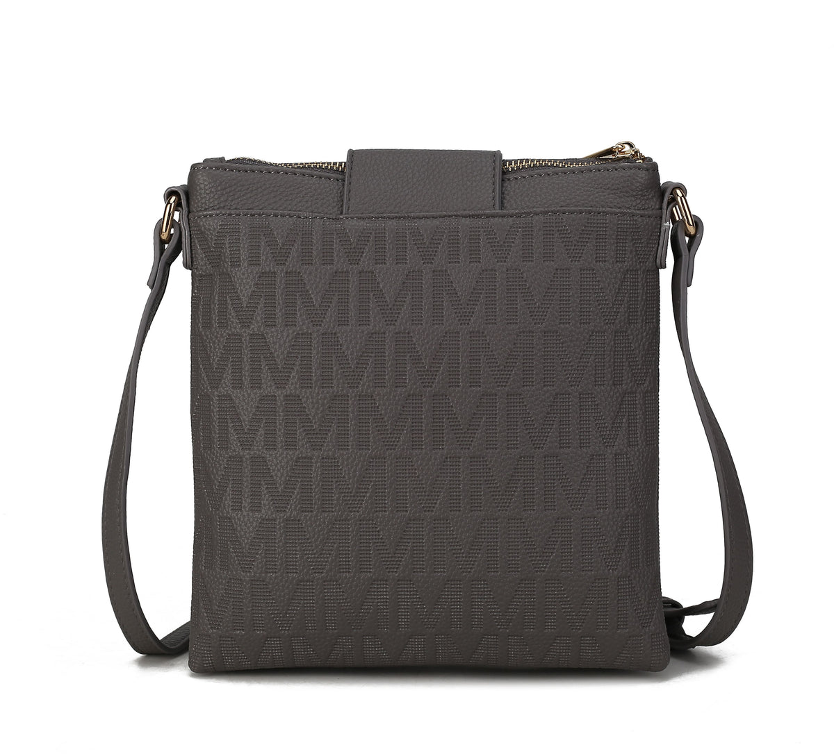 MKF Collection Marietta M Signature Womens Handbag Crossbody Bag - Grey