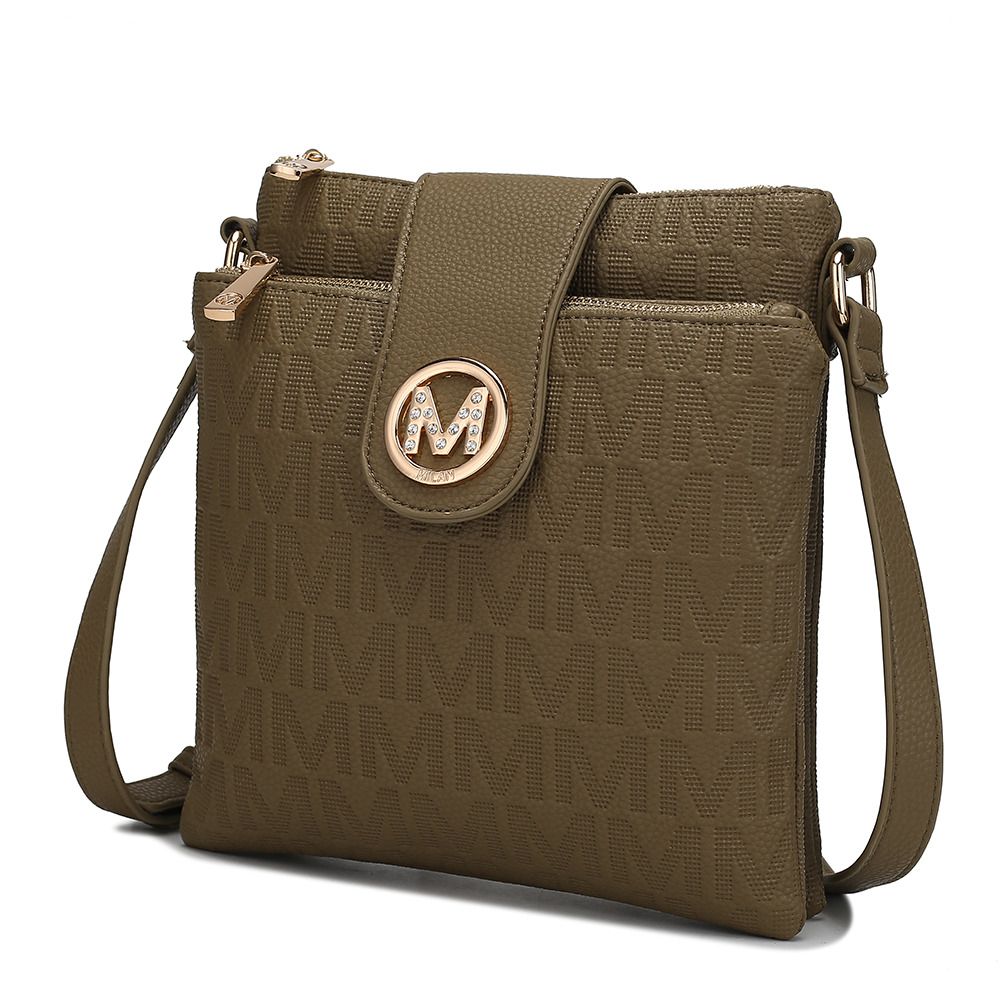MKF Collection Marietta M Signature Womens Handbag Crossbody Bag - Green