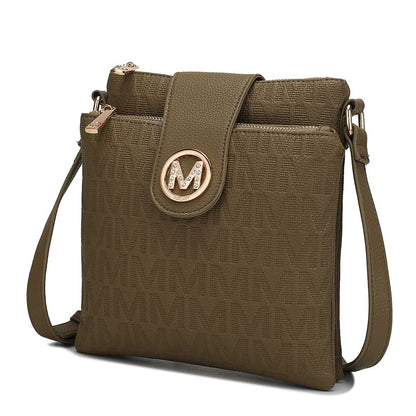 MKF Collection Marietta M Signature Womens Handbag Crossbody Bag - Green