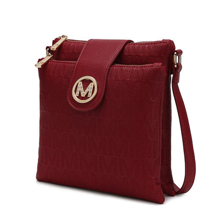 MKF Collection Marietta M Signature Womens Handbag Crossbody Bag - Red