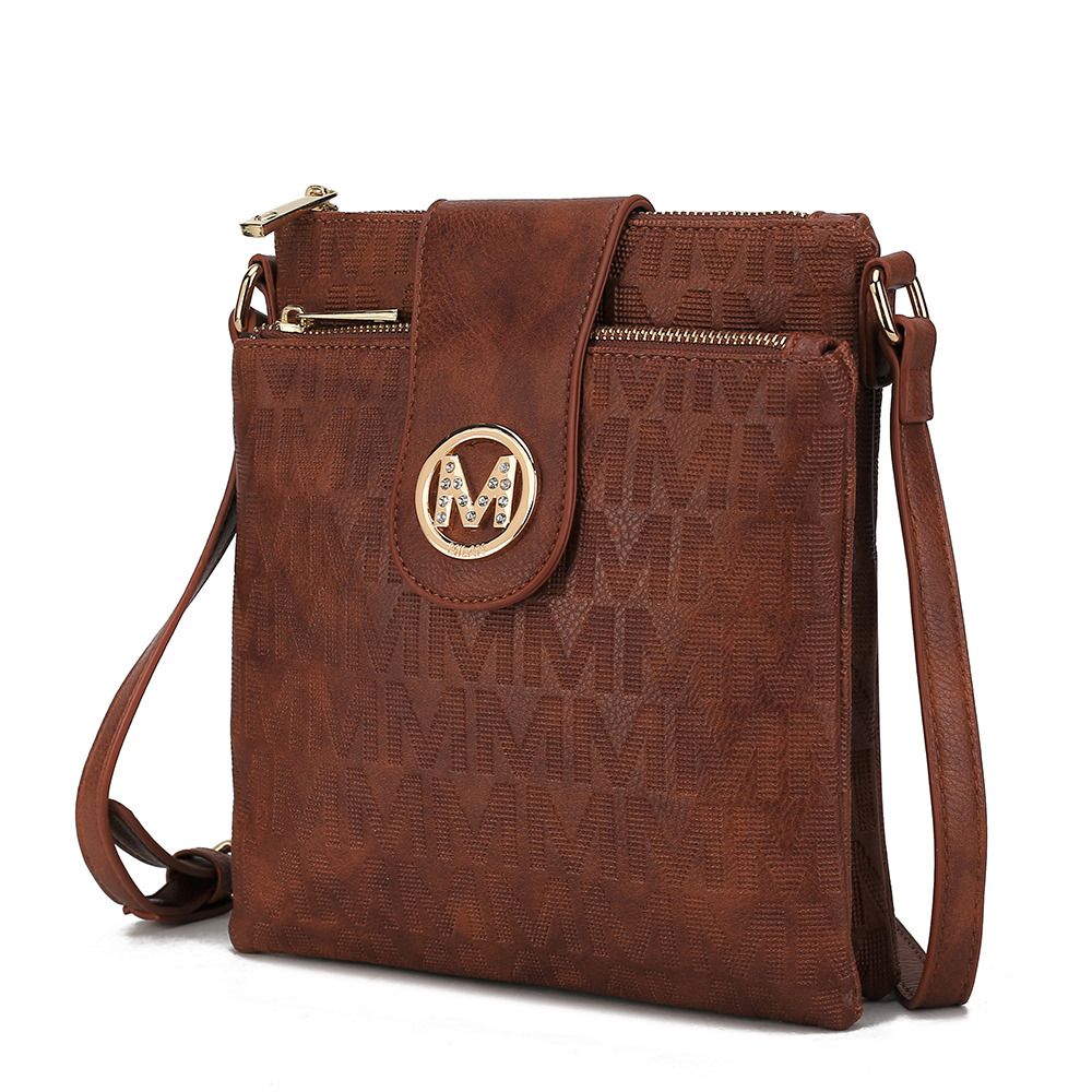 MKF Collection Marietta M Signature Womens Handbag Crossbody Bag - Camel