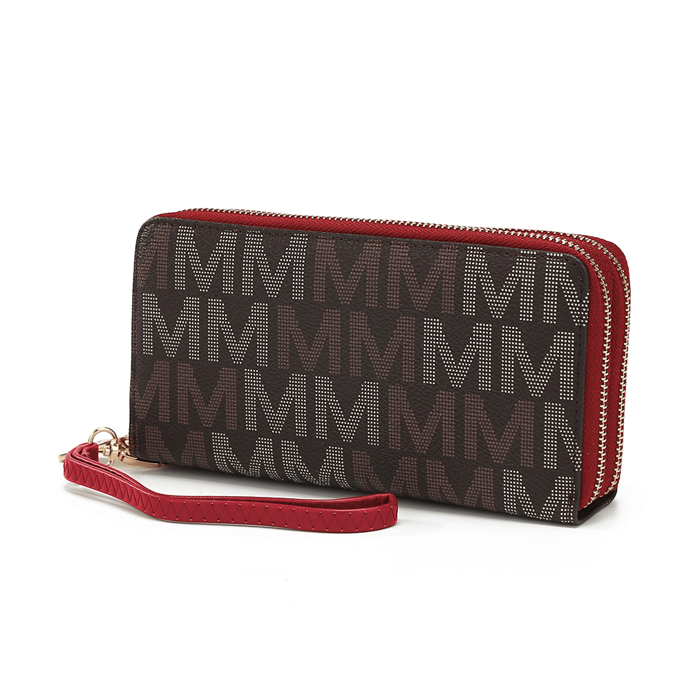 MKF Collection Hofstra M Signature Wallet Wristlet - Red