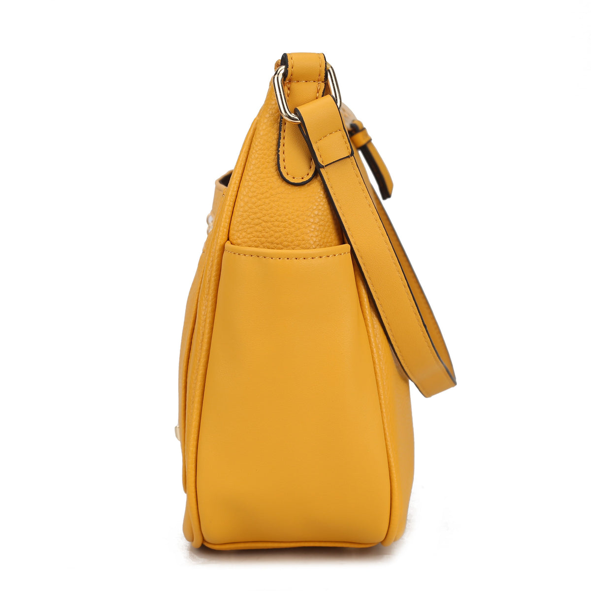 MKF Collection Kylie Women's Vegan Leather Top Handle Satchel Bag, Structured Shoulder Purse with Adjustable Crossbody Strap 