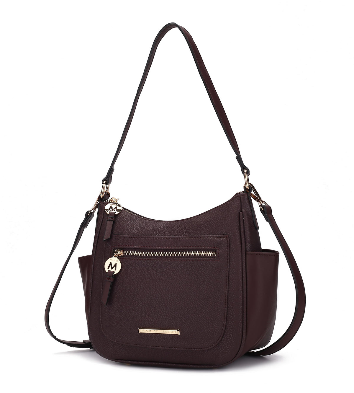 MKF Collection Kylie Women's Vegan Leather Top Handle Satchel Bag, Structured Shoulder Purse with Adjustable Crossbody Strap 