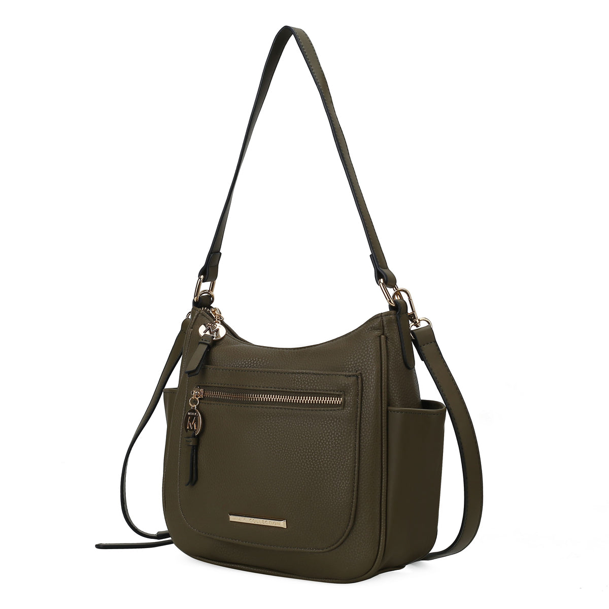 MKF Collection Kylie Women's Vegan Leather Top Handle Satchel Bag, Structured Shoulder Purse with Adjustable Crossbody Strap 