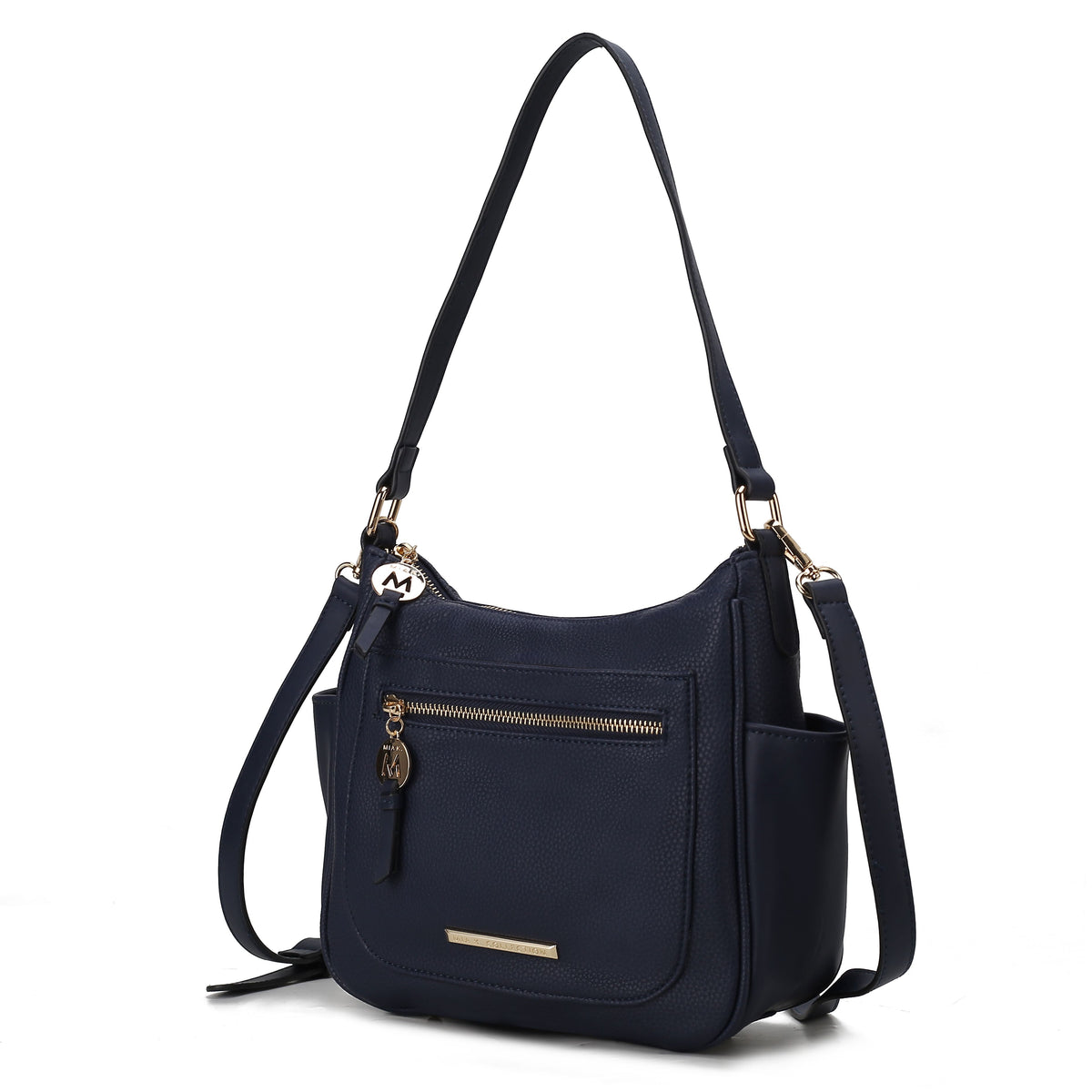 MKF Collection Kylie Women's Vegan Leather Top Handle Satchel Bag, Structured Shoulder Purse with Adjustable Crossbody Strap 