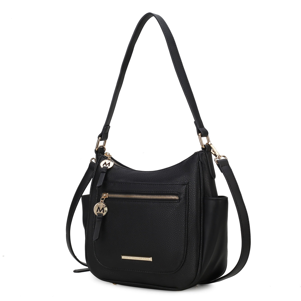 MKF Collection Kylie Women's Vegan Leather Top Handle Satchel Bag, Structured Shoulder Purse with Adjustable Crossbody Strap 