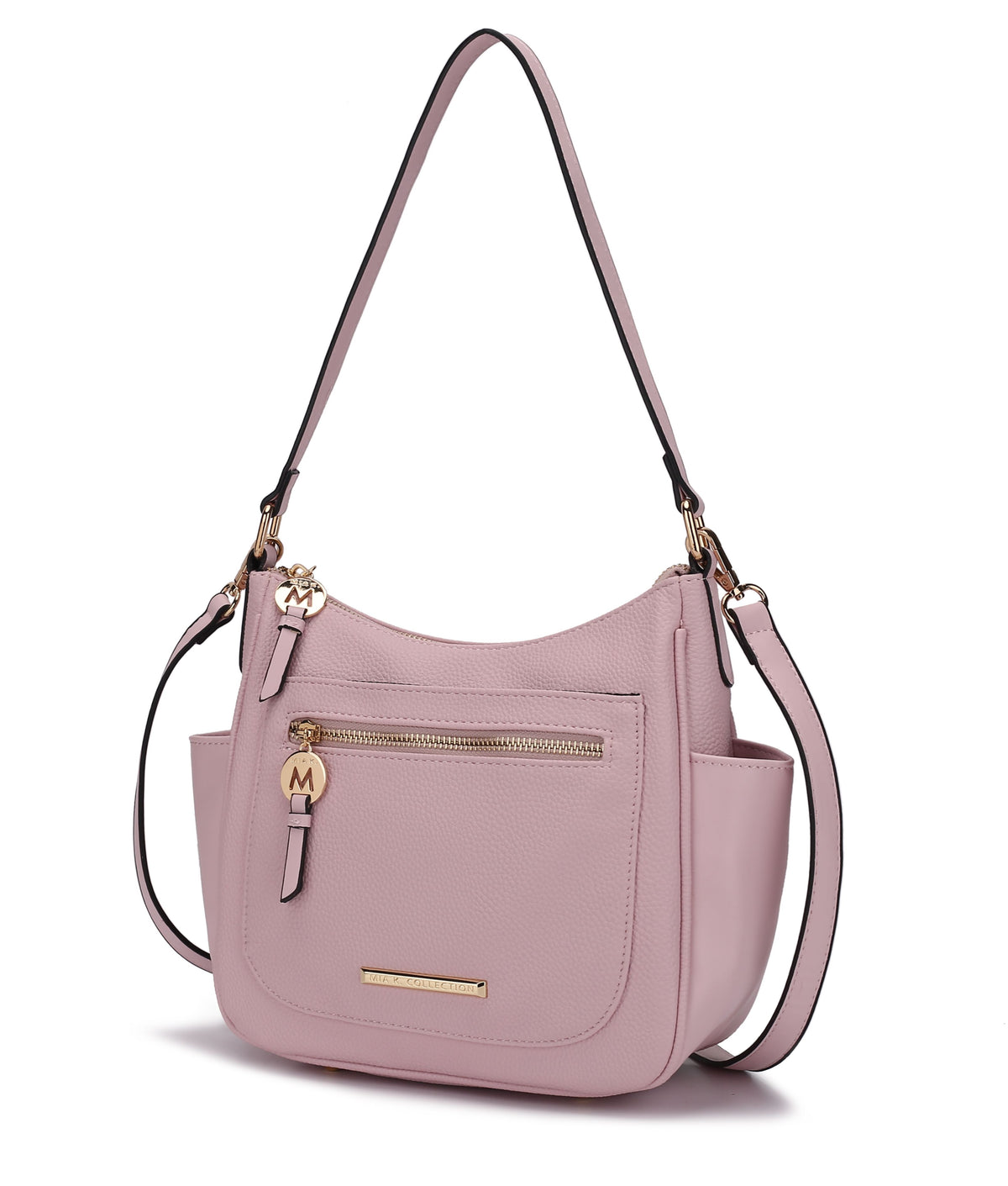 MKF Collection Kylie Women's Vegan Leather Top Handle Satchel Bag, Structured Shoulder Purse with Adjustable Crossbody Strap 