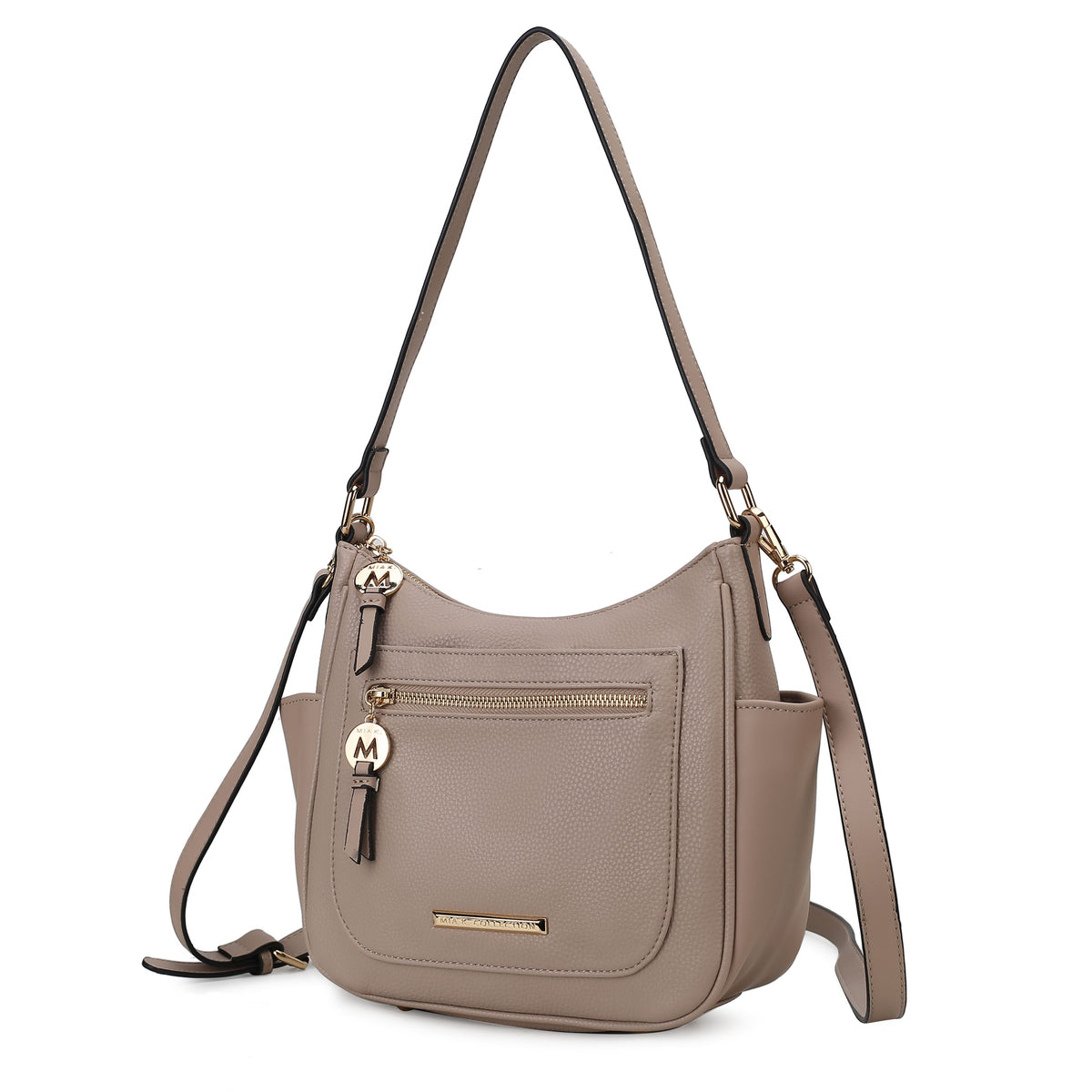 MKF Collection Kylie Women's Vegan Leather Top Handle Satchel Bag, Structured Shoulder Purse with Adjustable Crossbody Strap 